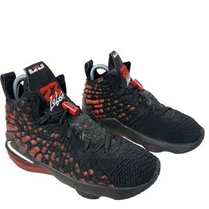Kids Black and Red Nike Shoes